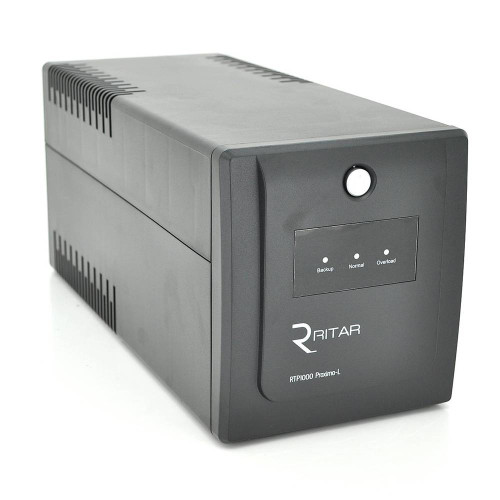 ДБЖ Ritar RTP1000 (600W) Proxima-L, LED, AVR, 3st, 4xSCHUKO socket, 2x12V7Ah, plastik Case( 460 x 225 x 245 ) Q2