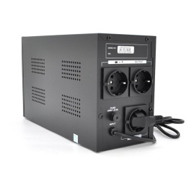 ДБЖ Ritar RTM1200 (720W) Proxima-D, LCD, AVR, 3st, 3xSCHUKO socket, 2x12V7.5Ah, metal Case (350х120х190) Q2