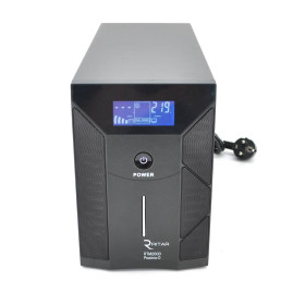 ДБЖ Ritar RTM2000 (1200W) Proxima-D LCD, AVR, 2st, 3xSCHUKO socket, 4x12V7,5Ah, metal Case