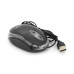 Миша USB Merlion MS-Zero, довжина кабелю 115см, 2 кнопки + scroll, (98х60х36 мм), Black, Q200