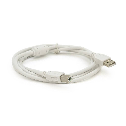Кабель USB 2.0 AM / BM, 1,5m, 1 ферит, прозорий