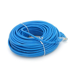 Патч-корд литий RITAR, UTP, RJ45, Cat.5e, 25m, синій, Cu (мідь)