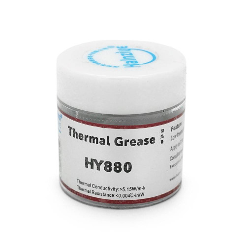 Паста термопровідна HY-880 10g, банку, Grey,> 5,15W / m-K, <0.004 ° C-in² / W, -30 ° ≈340 °, Блистер Q50