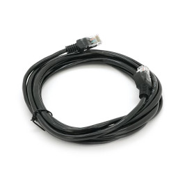 Патч-корд литий RITAR, CCA, UTP, RJ45, Cat.5e, 3m, чорний Q400