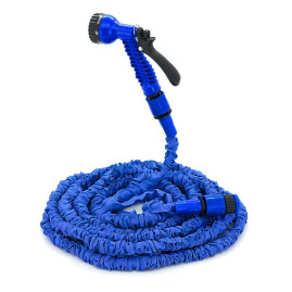 Шланг Садовий 7.5-22,5м/75ft + розпилювач, насадка на кран, Blue/Green, Box