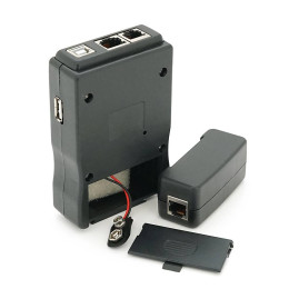 Кабельний тестер Merlion M726ATUSB, RJ-45 + USB, батарейки в комплекті немає