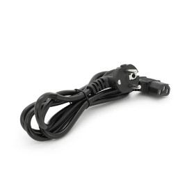 Кабель живлення Schuko кутовий PC-186A CEE7 /7-C13, 1.5M, 0.75mm, євровилках під 90 градусів, OEM Q25 / 250
