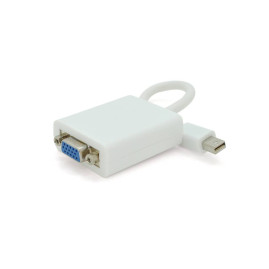 Конвертер mini Display Port (тато) на VGA(тато) 30cm, White, 4K/2K, Пакет