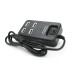 Хаб USB 2.0 4 порти, Black, 480Mbts живлення від USB, з вимикачем, Blister Q100