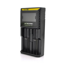 Зарядний пристрій універсальний Nitecore Digicharger D2, 2 канали, LCD дисплей, підтримує Li-ion, Ni-MH та Ni-Cd AA (R6), ААA (R03), AAAA, С (R14)