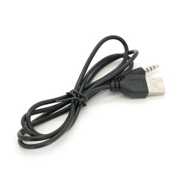 Перехідник USB2.0(M)=> Jack 3.5(M) Stereo, 0,5м, Black, OEM