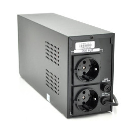 ДБЖ Ritar E-RTM650 (390W) ELF-D, LCD, AVR, 2st, 2xSCHUKO socket, 1x12V7Ah, metal Case. Q4 (370*130*210) 4.8 кг (310*85*140)