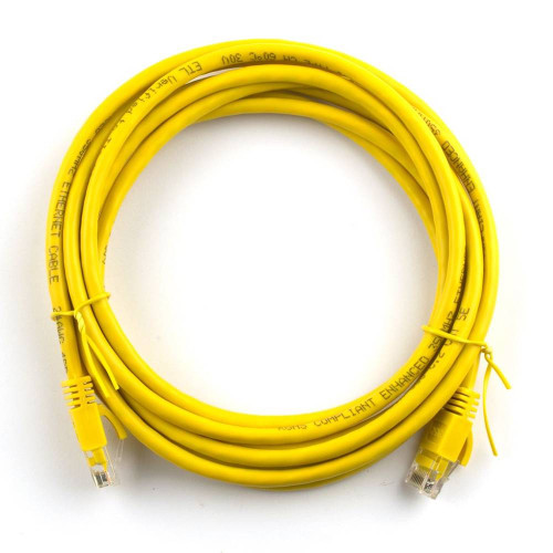 Патч-корд литий RITAR, UTP, RJ45, Cat.5e, 30m, жовтий, Cu (мідь)