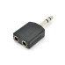 Сплітер Jack 6.3 (папа)/2 Jack 6.3 (мама) Stereo,Black