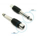 Перехідник Jack 6.3 (тато) / RCA (мама) Mono, Black, пластик, Q100