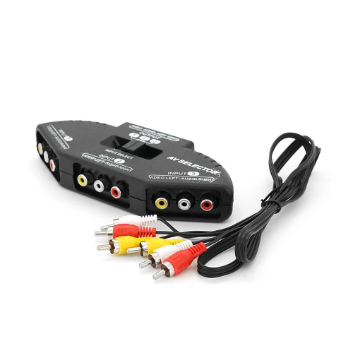 Конвертер 3 x 3RCA / 1x3RCA з перемикачем