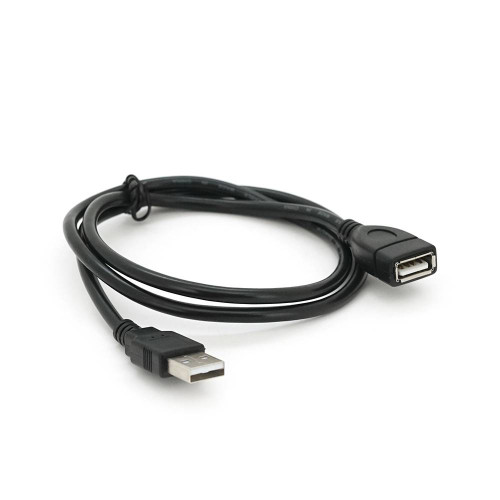 Подовжувач USB 2.0 AM / AF, 0,8m, чорний Пакет Q200
