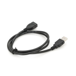 Подовжувач USB 2.0 AM / AF, 0,8m, чорний Пакет Q200