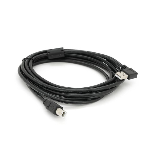 Кабель USB 2.0 RITAR AM/BM, 3.0m, кутовий 90°, чорний