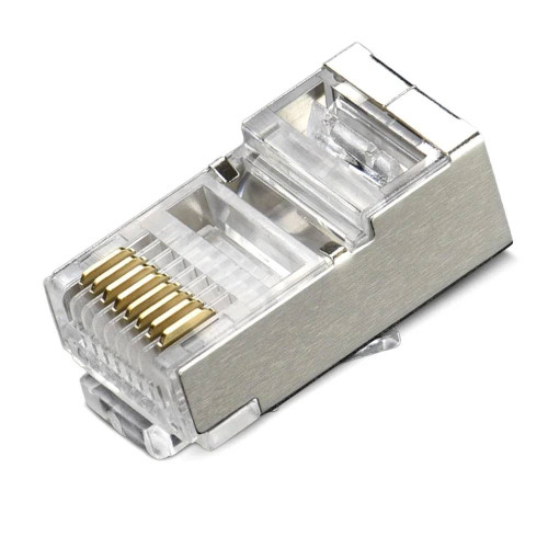 Конектор Merlion RJ-45 8P8C FTP Cat-6 (100 шт/уп.) екранований(позолочені)