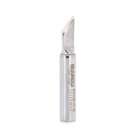 Жало для паяльника BAKKU BK-900M-T-K,silver, 4*6.3mm, мідь, гальванічне покриття, висока теплопровідність, швидке нагрівання, перо широке кутове