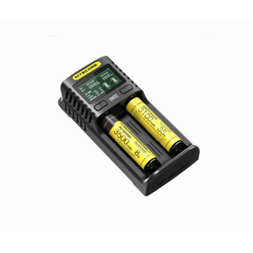 Зарядний пристрій універсальний Nitecore Digicharger UM2, 2 канали, LCD дисплей, підтримує Li-ion, Ni-MH та Ni-Cd AA (R6), ААA (R03), С (R14)