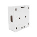 Розетка RITAR FTP 8P8C RJ45 2 порт Cat-6,накладна біла Q250