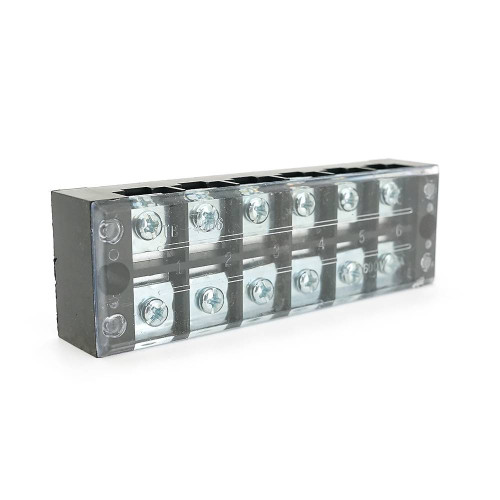 Клемна колодка 6-розрядна TB-4506 45A/600V, переріз дроту 0,5-4,0 мм2, 20 шт в упаковці, ціна за штуку