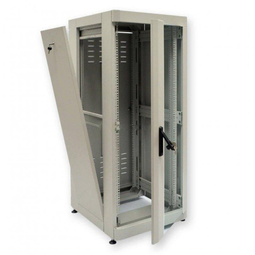 Шафа 19" 42U, 610х675 мм (Ш*Г), посилена, сiра