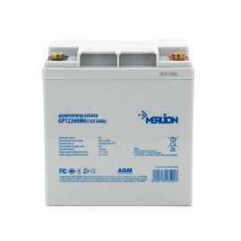 Акумуляторна батарея MERLION AGM GP12260M6 12 V 26 Ah (125 х 165 х175)Q1