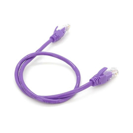 Патч-корд литий RITAR, UTP, RJ45, Cat.5e, 0,25m, фіолетовий, Cu (мідь)