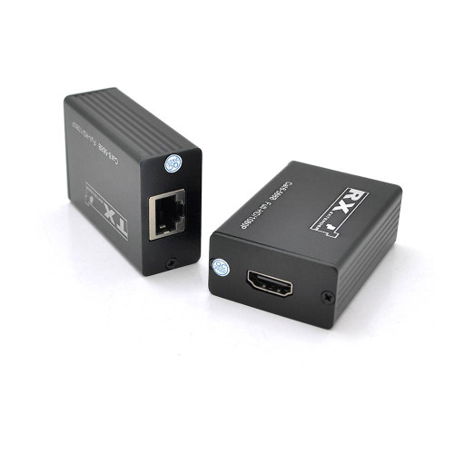 Одноканальний пасивний подовжувач HDMI сигналу по UTP кабелю по одній витій парі. Дальність передачі: до 30метров,1080Р- cat6e