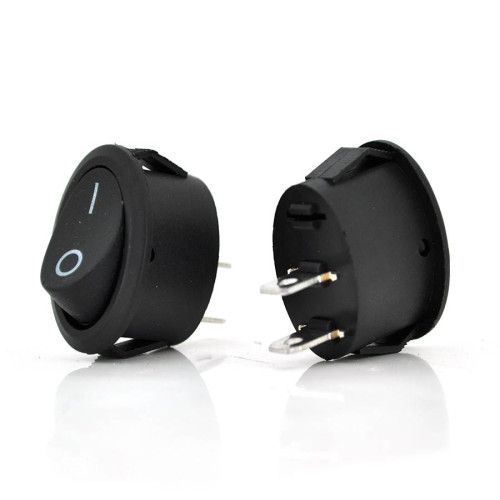 Перемикач ON-OFF KCD1-301, 250VAC/10A, 2 контакти, Black, Q200