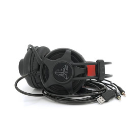 Ігрові навушники з мікрофоном Fantech HG13, Black, USB підсвічування, Color Box (226 * 205 * 114) 0,48кг