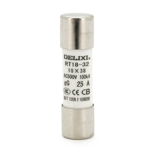 Запобіжник Delixi RT18-32, 25A, змінна напруга, 10штук в упаковці, ціна за штуку