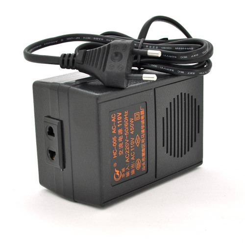 Перетворювач напруги трансформаторний 450W Input 220 V/Output 110V + універсальна розетка