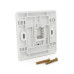 Рамка 86х86 під 1 модуль Keystone Jack RJ-45 кат.5E UTP, 1-port Q100