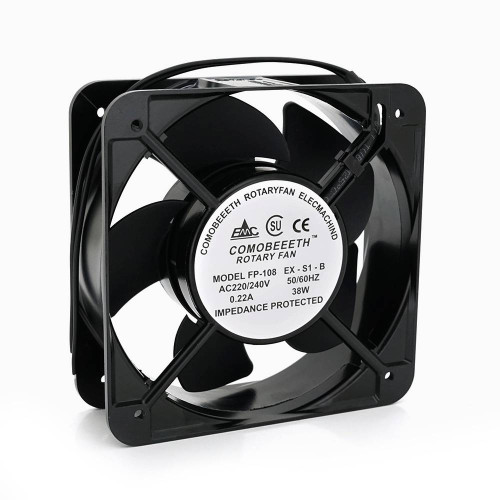 Кулер для охолодження серверних БП BT-220 15050B2H DC sleeve fan 2pin під паяння - 150*150*50мм, 220V/0,22A, 2600об/хв Q24