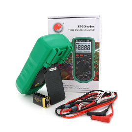 Мультиметр BAKKU BA-890A Вимірювання: V DC, V AC, A DC, A AC, Ω, C, hFE, діод, транзистор Функції: продзвонювання, підсвічування