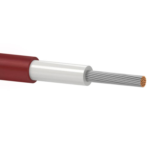 Кабель Одескабель H1Z2Z2-K 1*6red 6 mm2, ціна за метр, червоний