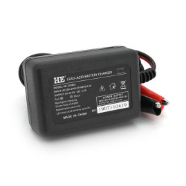 Автоматичне ЗУ для акумулятора HE 12V, 100-260V, 1A, LCD, клеми (AGM/Gel/Lead)