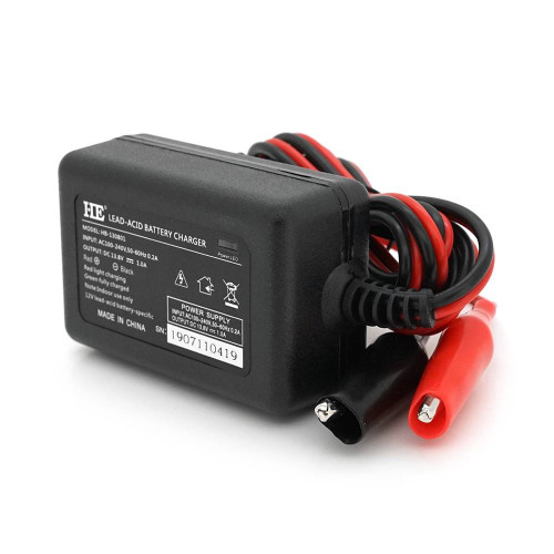 Автоматичне ЗУ для акумулятора HE 12V, 100-260V, 1A, LCD, клеми (AGM/Gel/Lead)
