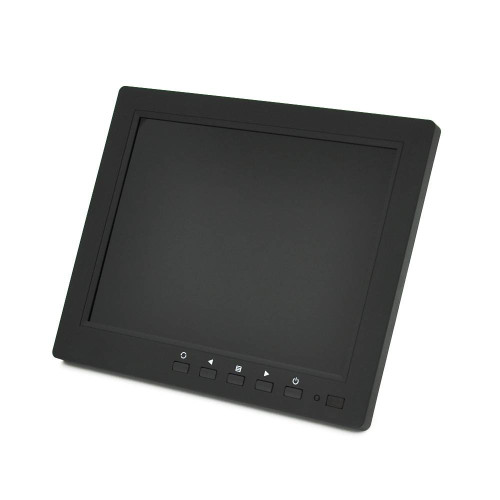 Монітор для відеоспостереження TFT 8" 1024 * 768 (HDMI + VGA + BNC + AV), кут огляду 360 °, IPS, DC: 12V / 1A, BOX