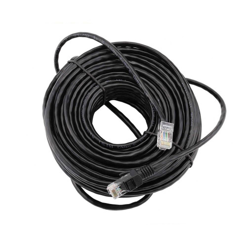 Патч-корд литий RITAR, CCA, UTP, RJ45, Cat.5e, 30m, чорний Q75