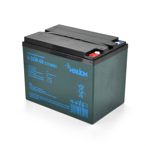 Тягова акумуляторна батареяAGM MERLION 6-DZM-60, 12V 60Ah ( 223 x 135 x 178) Q2