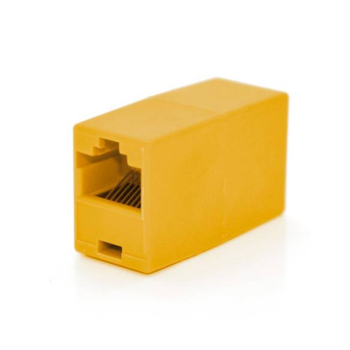 З'єднувач RJ45 8P8C мама/мама RJ45 для з'єднання кабелю, помаранчевий, Q100