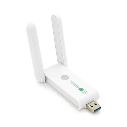 Бездротовий мережевий адаптер Wi-Fi-USB3.0 Merlion LV-UAC15,RTL8812BU, з 2-ма антенами 10см,802.11bgn, 1200MB,2.4 GHz,Blister
