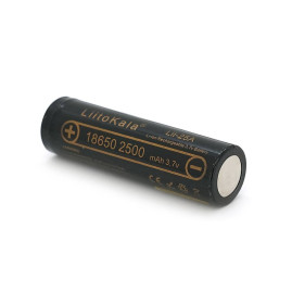 Акумулятор 18650 Li-Ion LiitoKala Lii-25A, 2500mah (2450-2650mah), 3.7V (2.75-4.2V), Black, PVC BOX Q2,цiна за 1 шт