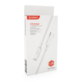 Кабель iKAKU KSC-507 FEICHONG fast charging data cable (TYPE-C to Lightning), White, довжина 1.2м, 3,2А, BOX