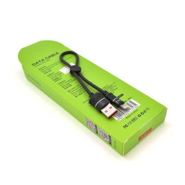 Кабель iKAKU KSC-351 XUNDIAN series for iphone, Black, довжина 0,25м, 5А, BOX